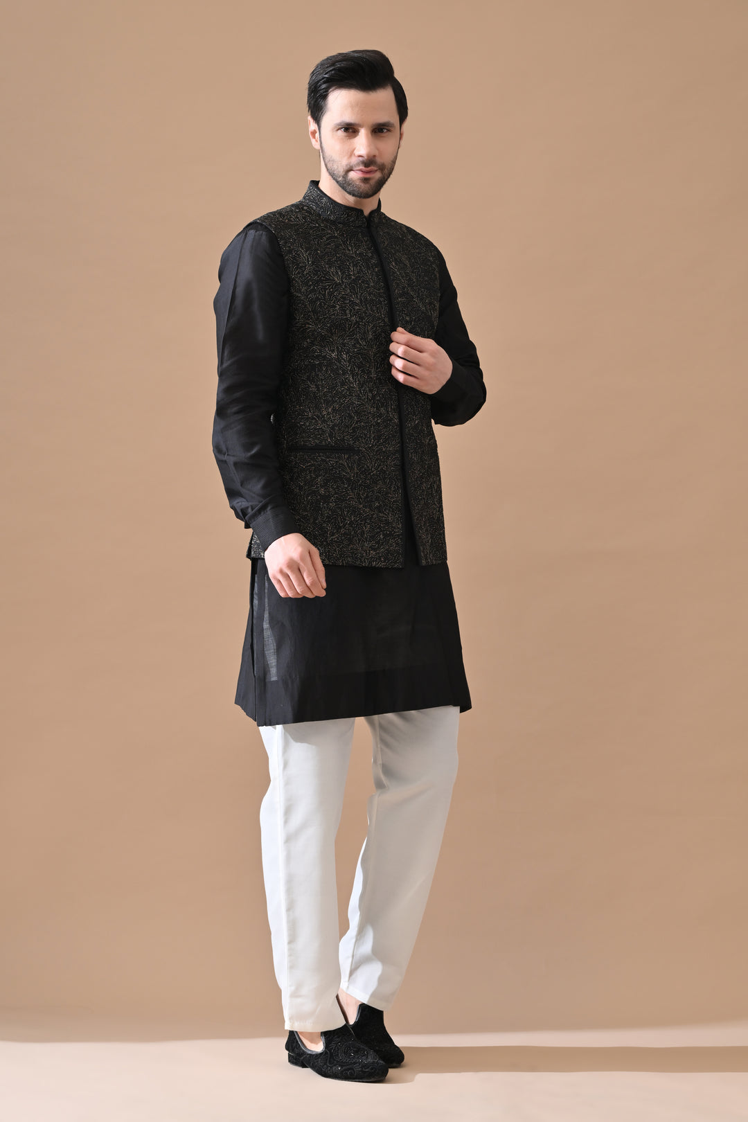 Waistcoat With Kurta Set
