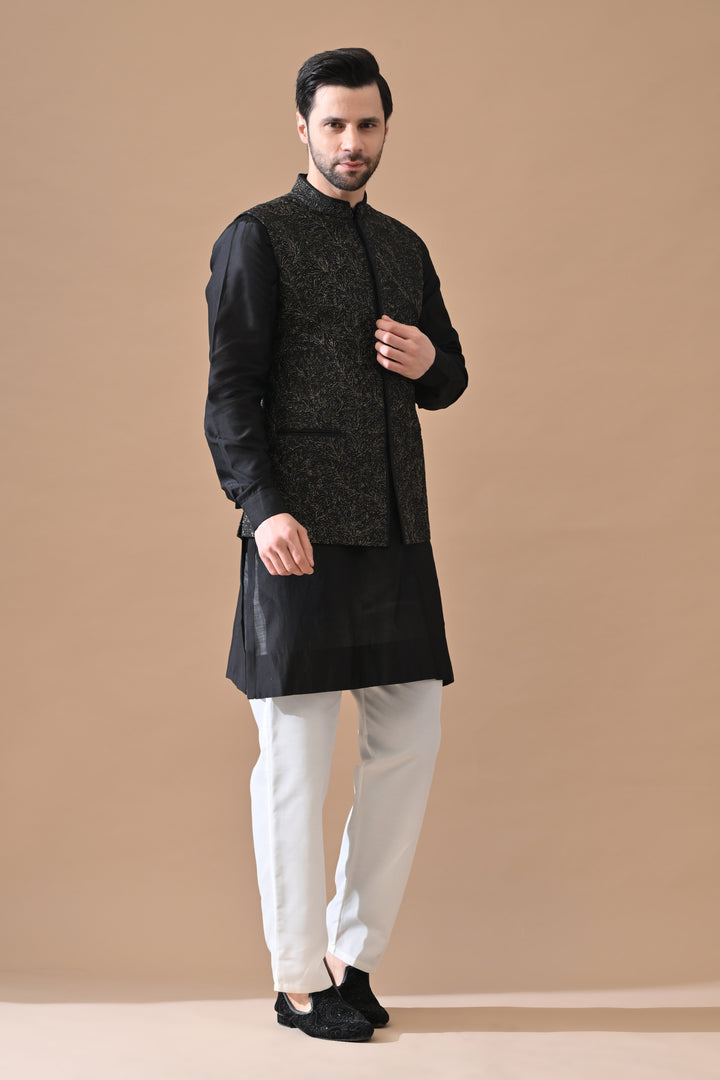 Waistcoat With Kurta Set