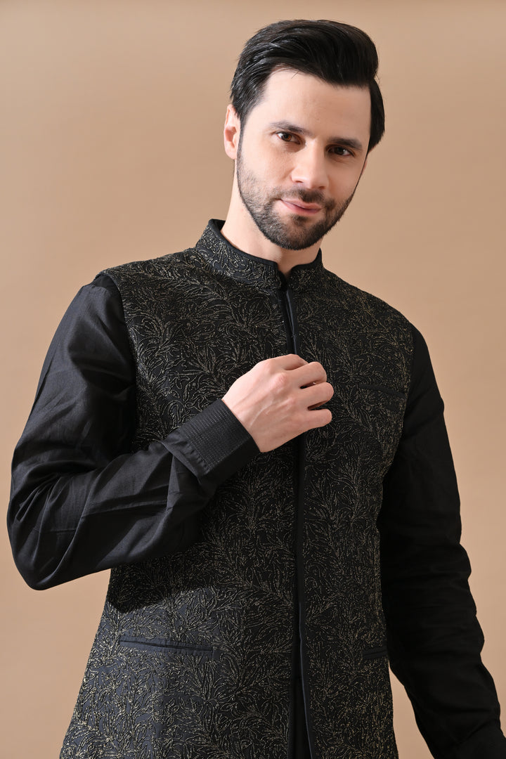 Waistcoat With Kurta Set