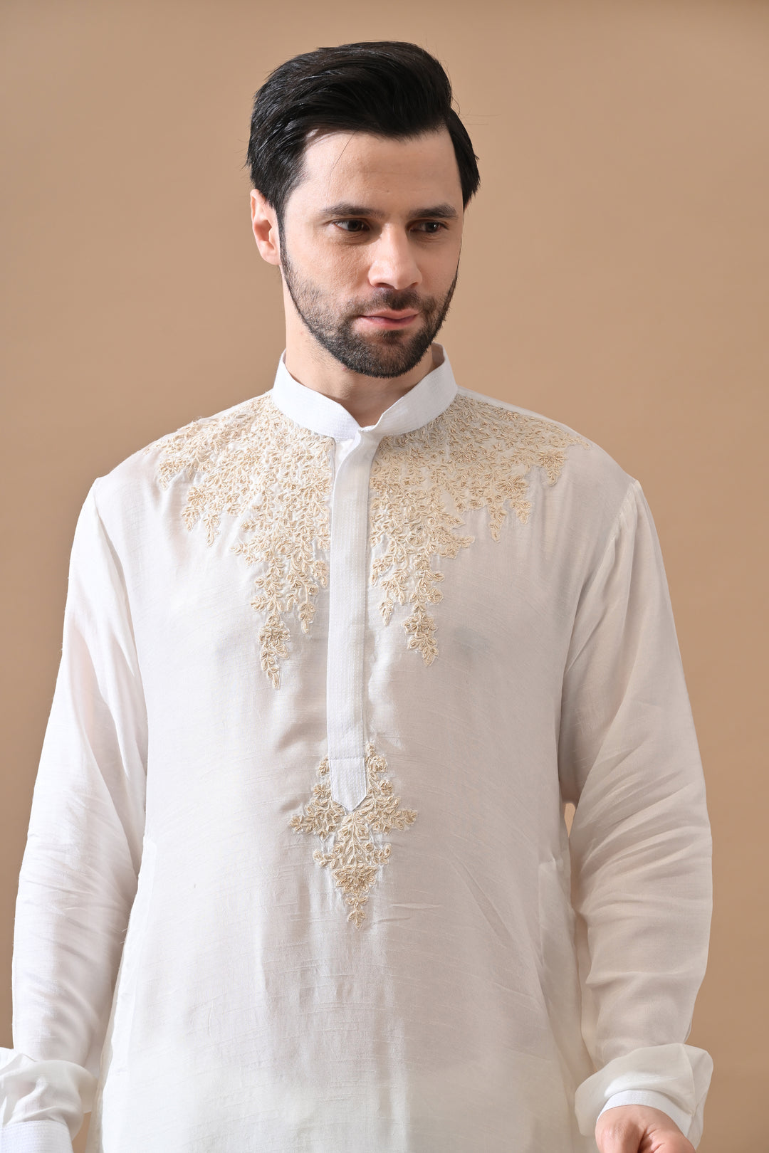 Ivory Royal Embroidered Kurta