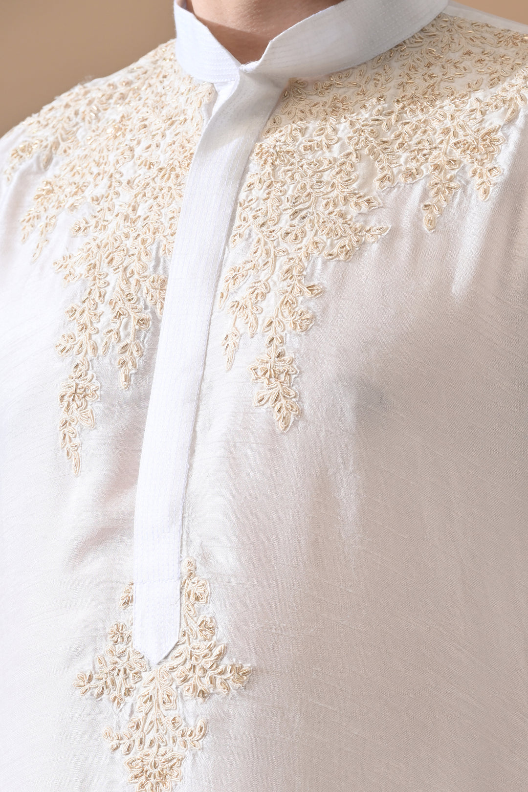 Ivory Royal Embroidered Kurta