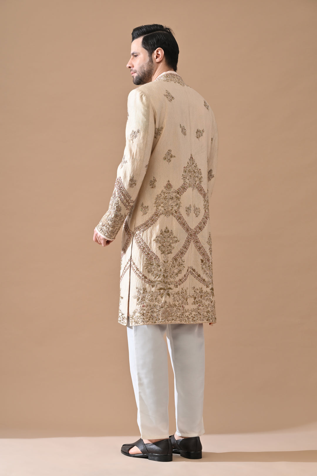 Antique Gold Maharaja Sherwani