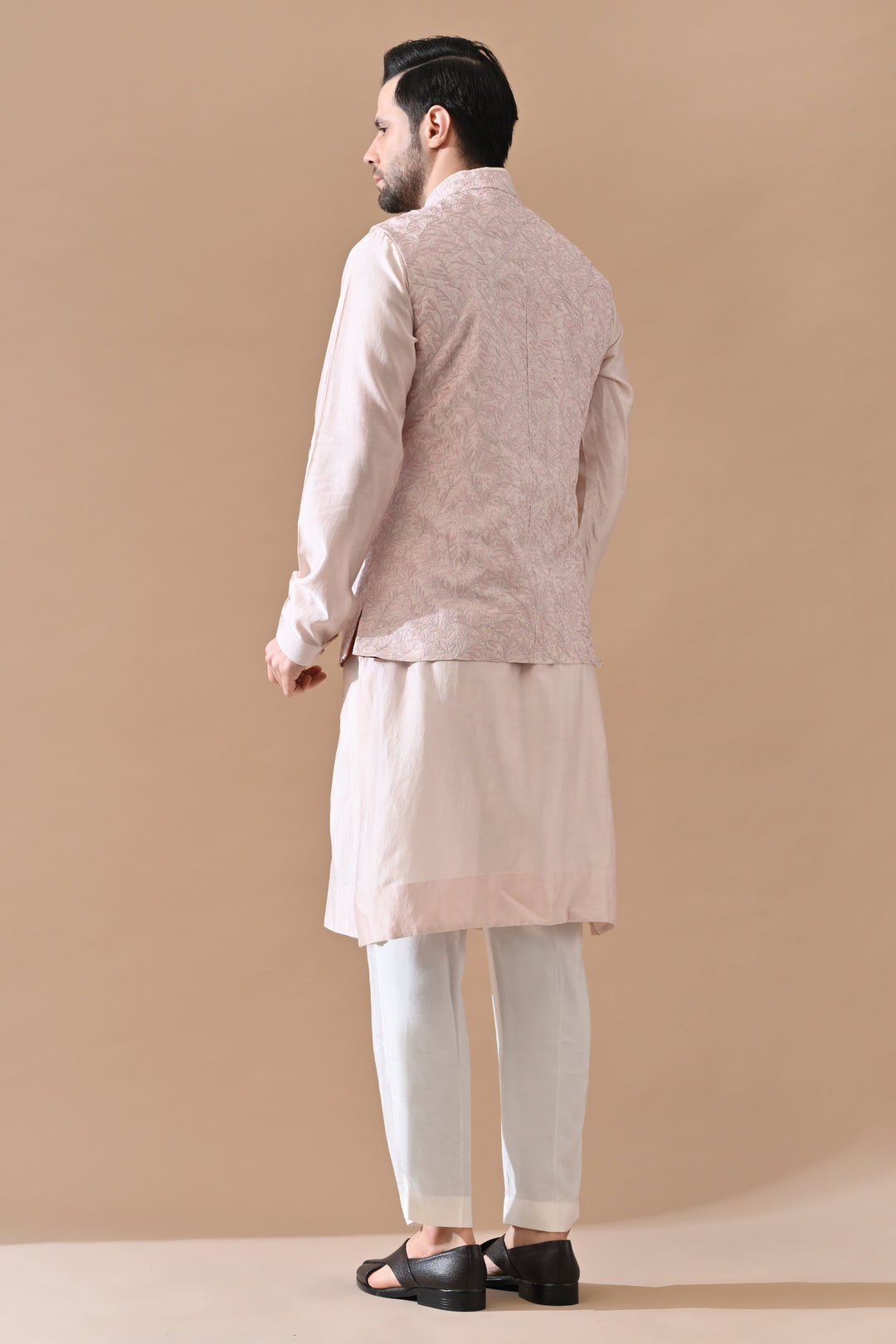 Powder Pink Classic Waistcoat Set