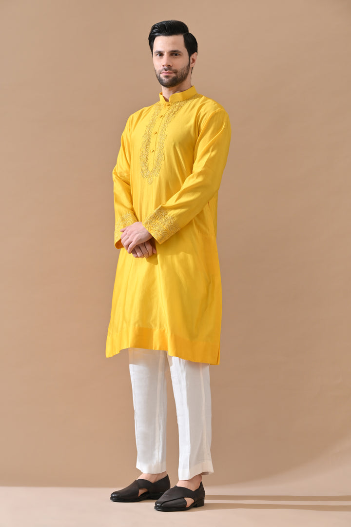 Sunshine Yellow Classic Kurta