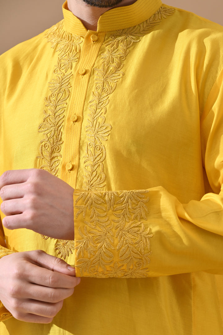 Sunshine Yellow Classic Kurta