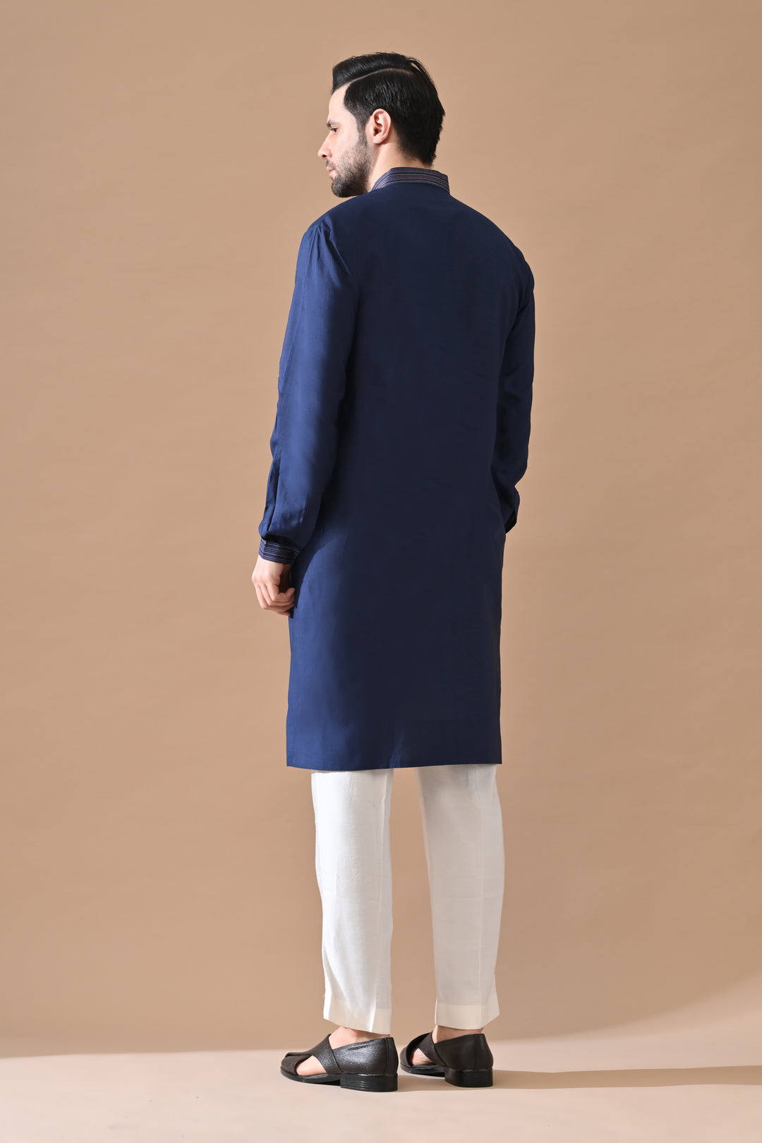Indigo Pushpa Embroidered Kurta Set