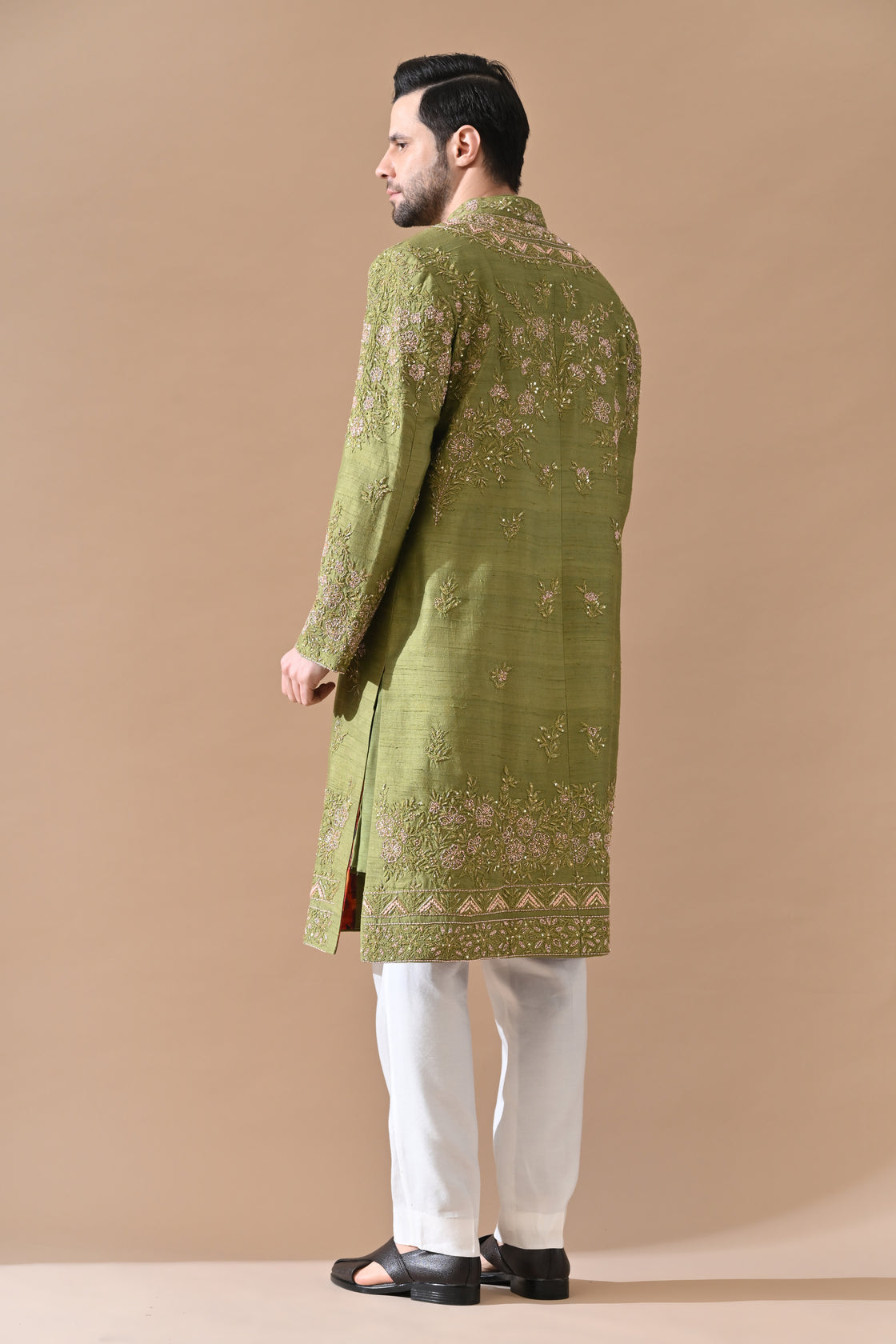 Zaitoon Classic Embroidered Sherwani