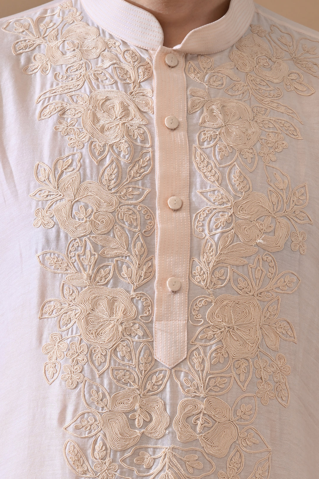 Darbar Soft Pink Embroidered Kurta