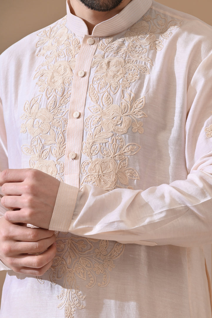 Darbar Soft Pink Embroidered Kurta