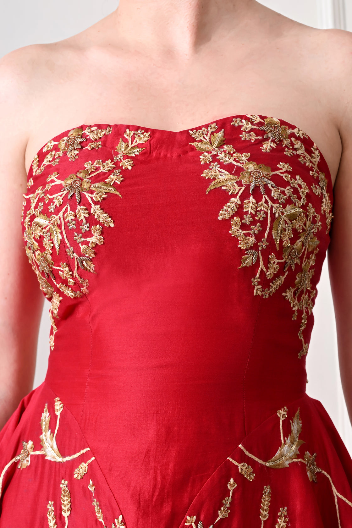 Red Muse Embroidered Dress