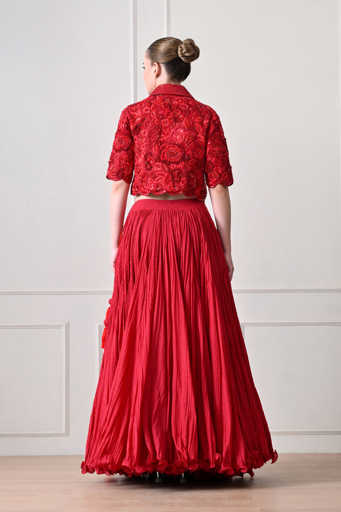 Red Solace Lehenga Set