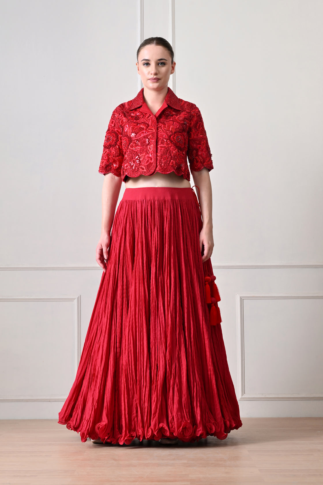 Red Solace Lehenga Set