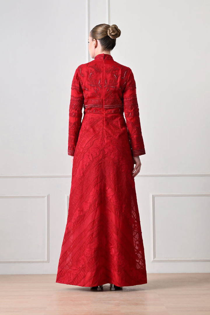 Crimson Charm Dress