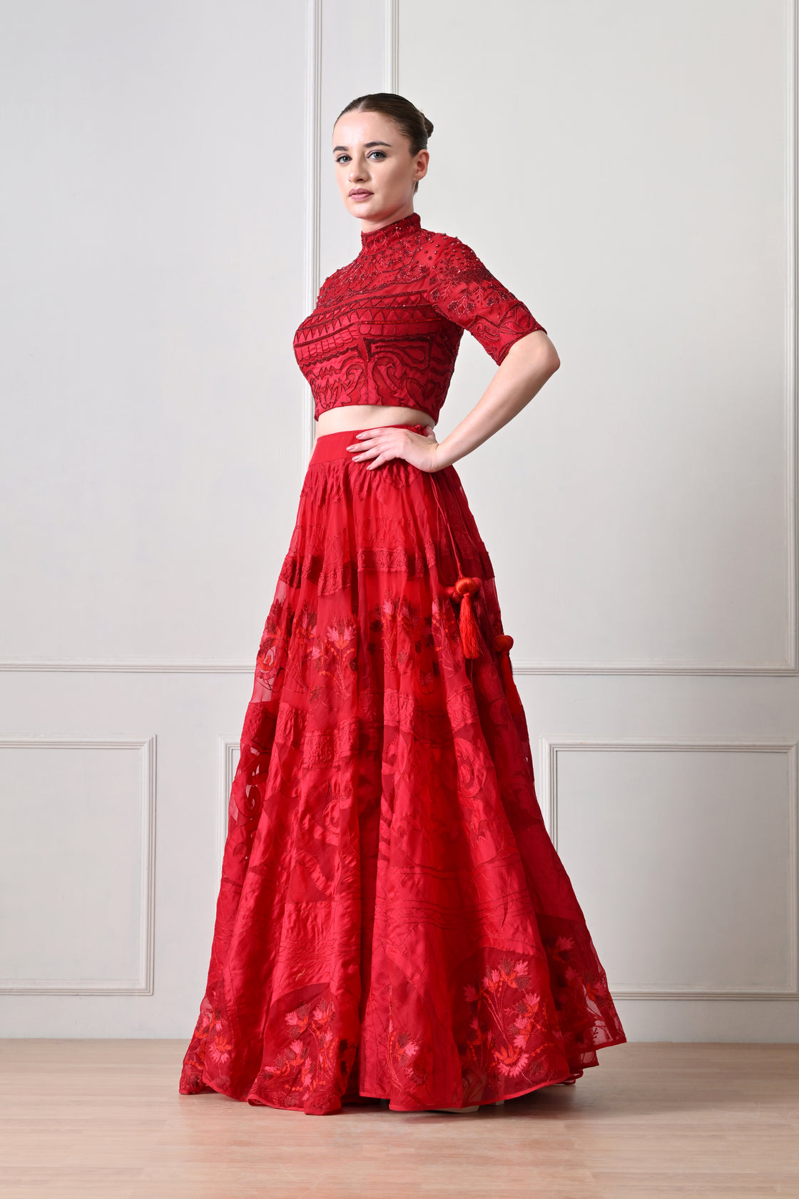 Crimson Aura Lehenga Set