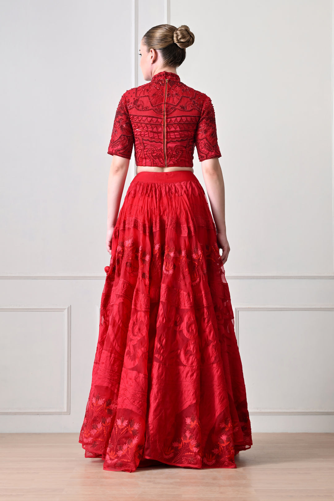 Crimson Aura Lehenga Set
