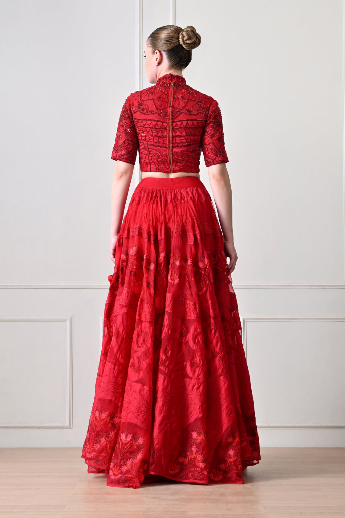 Crimson Aura Lehenga Set