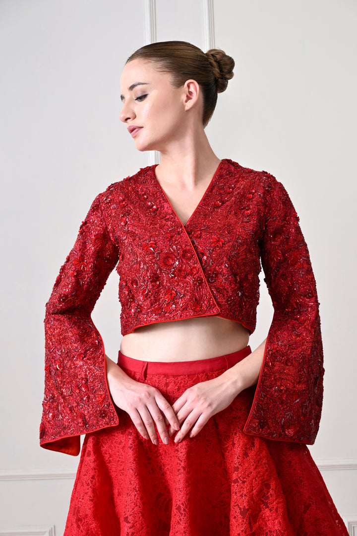 Royal Red Lehenga Set