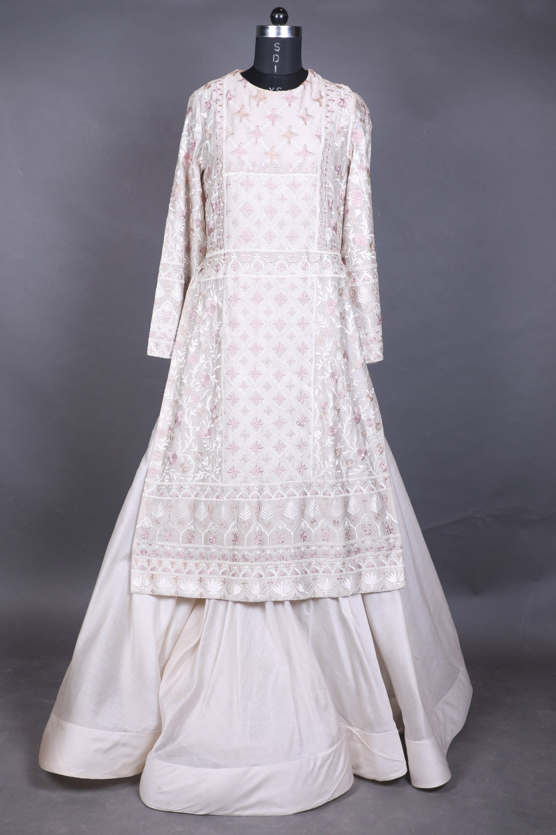 Ivory Embroidered Indo‑Western Dresses