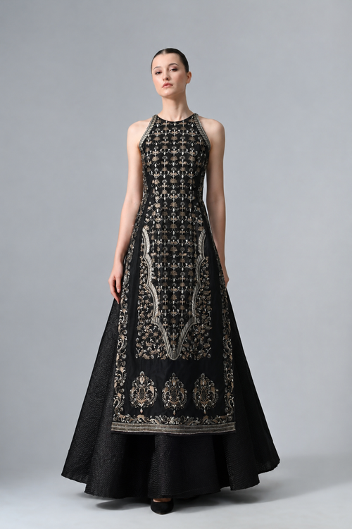 Sleeveless kurta & Skirt