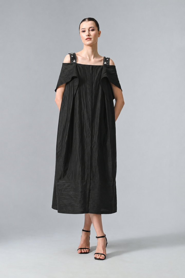 Cold-Shoulder Sleeves Dress