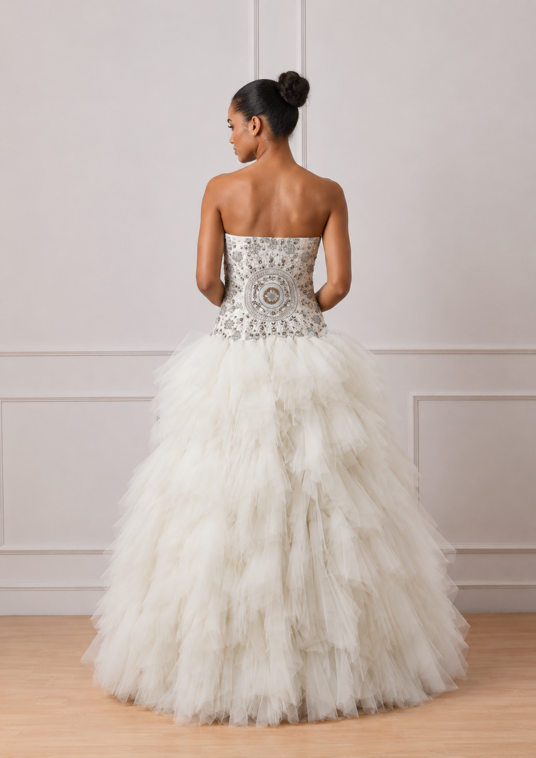Off-Shoulder Evening Gown
