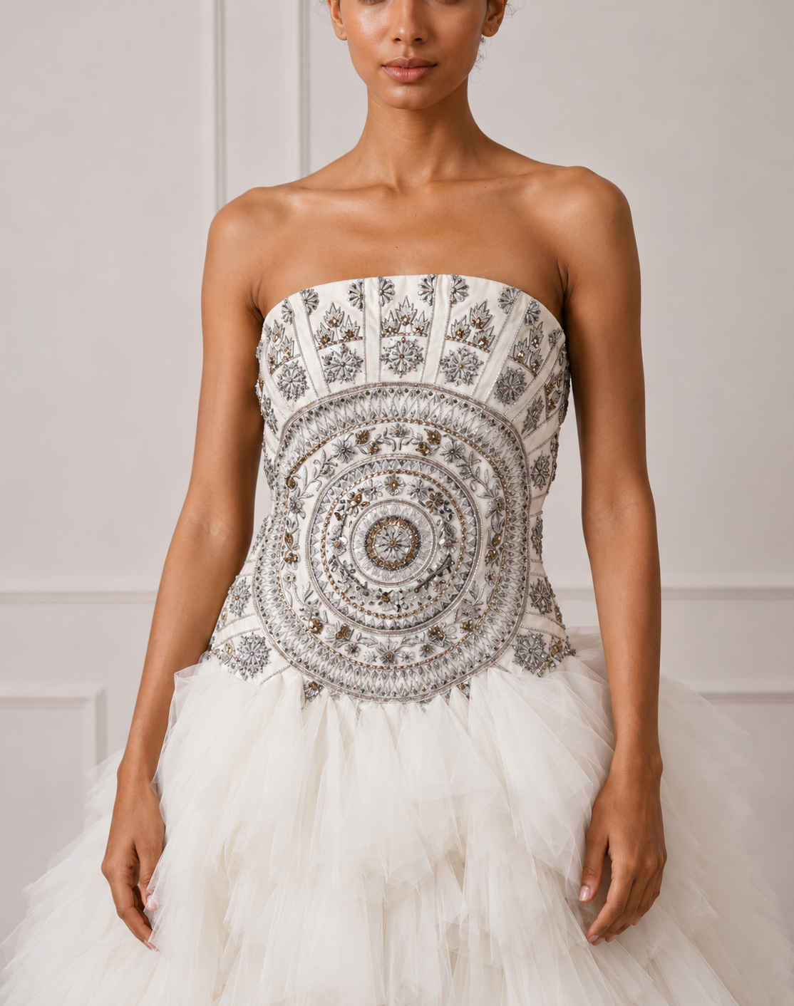 Off-Shoulder Evening Gown