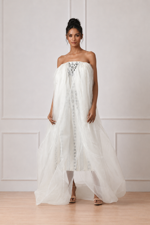 Off shoulder gown