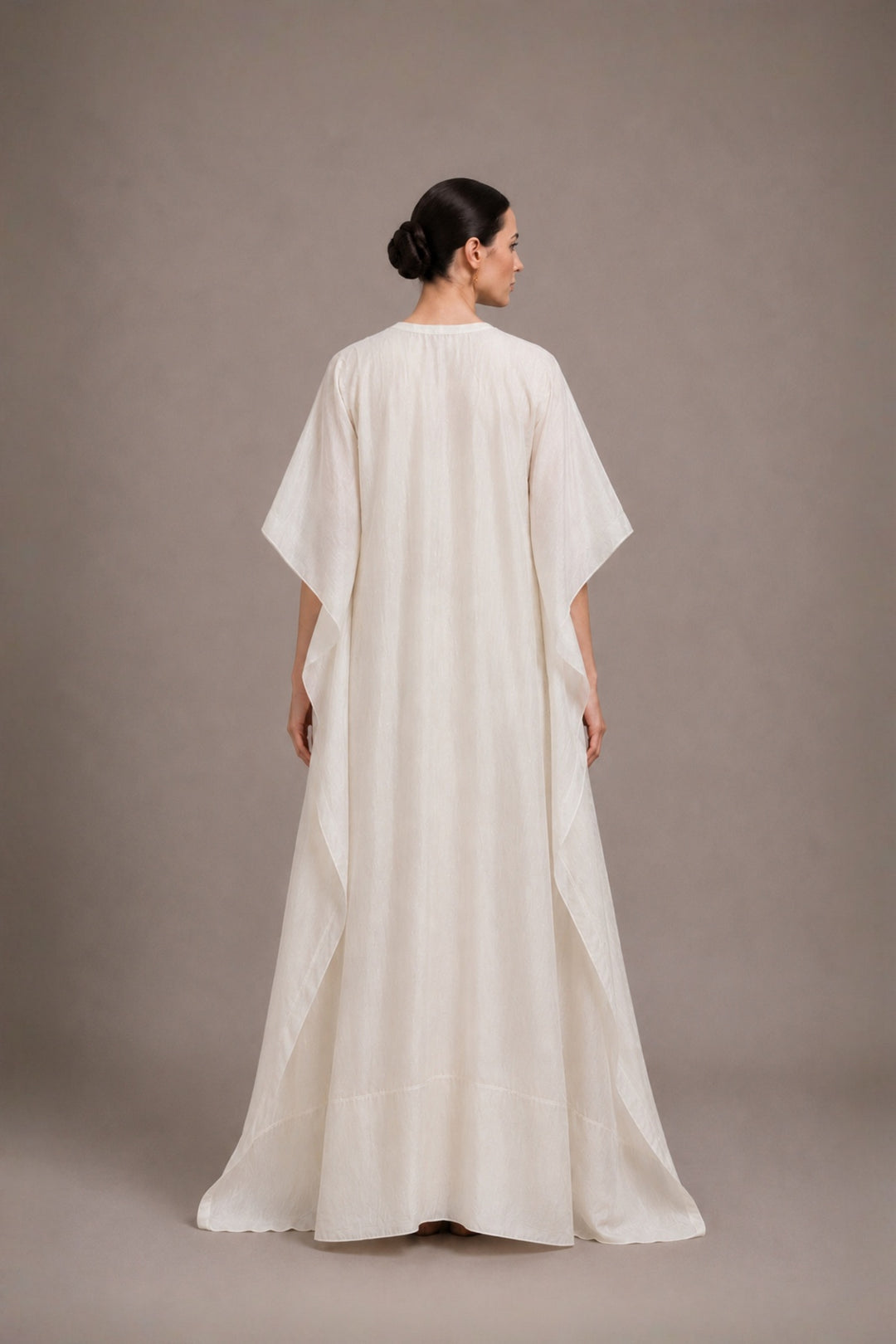Relax Fit Floor Length Embroidered Kaftan