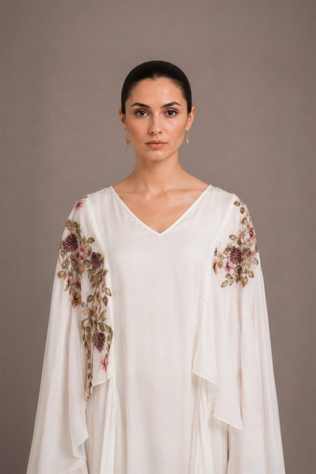 Sleeve Embroidered Kaftan