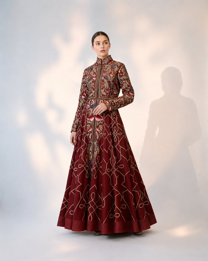 Embroidered Gown