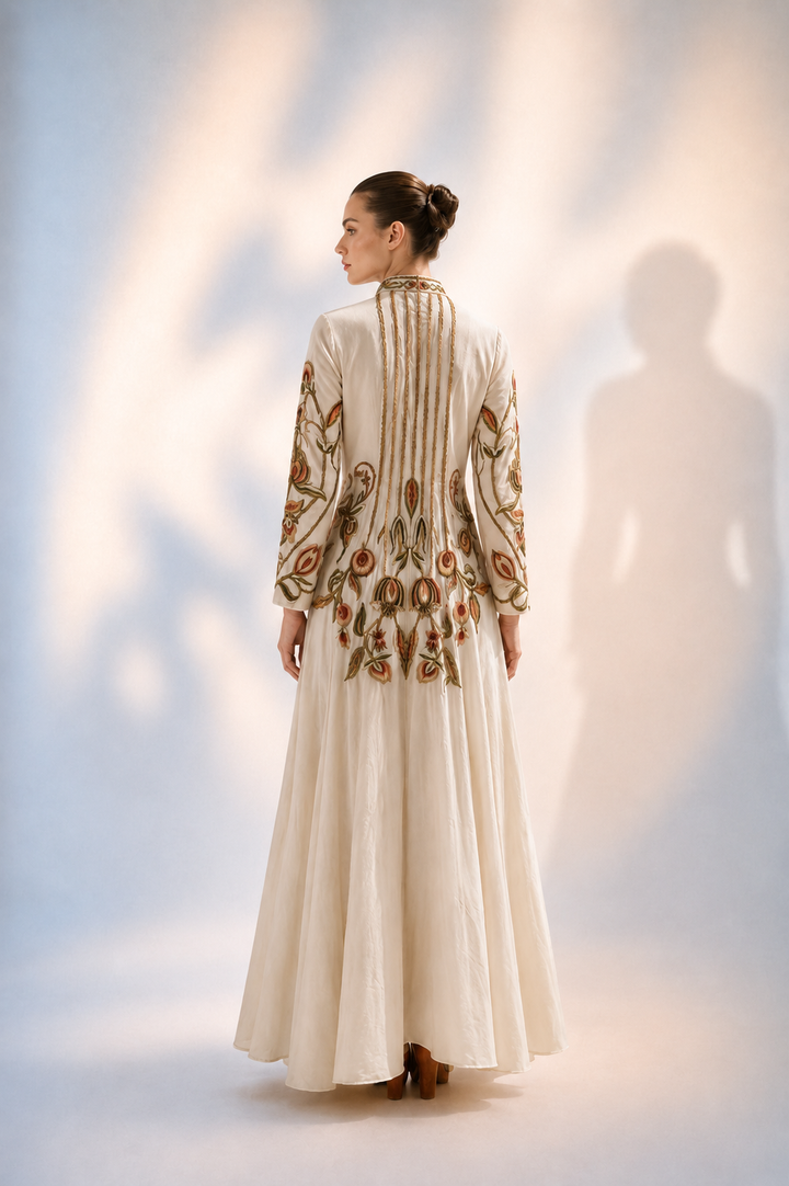 Floral Embroidered Gown