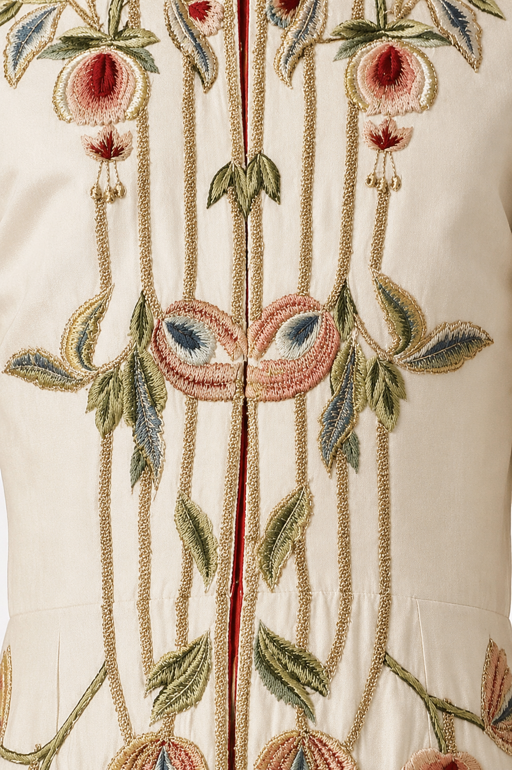 Floral Embroidered Gown