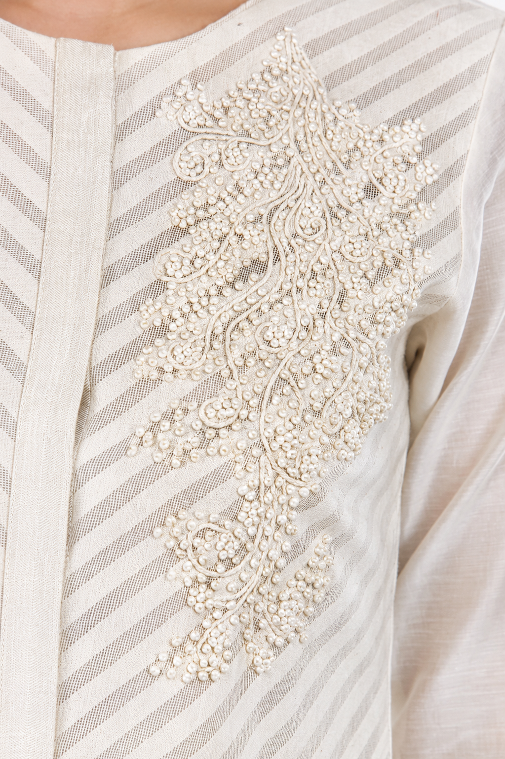 Ivory Front-Opening Kurta