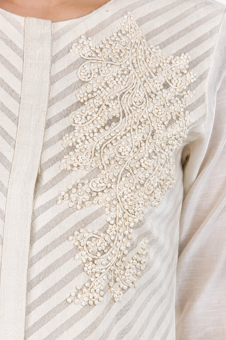 Ivory Front-Opening Kurta