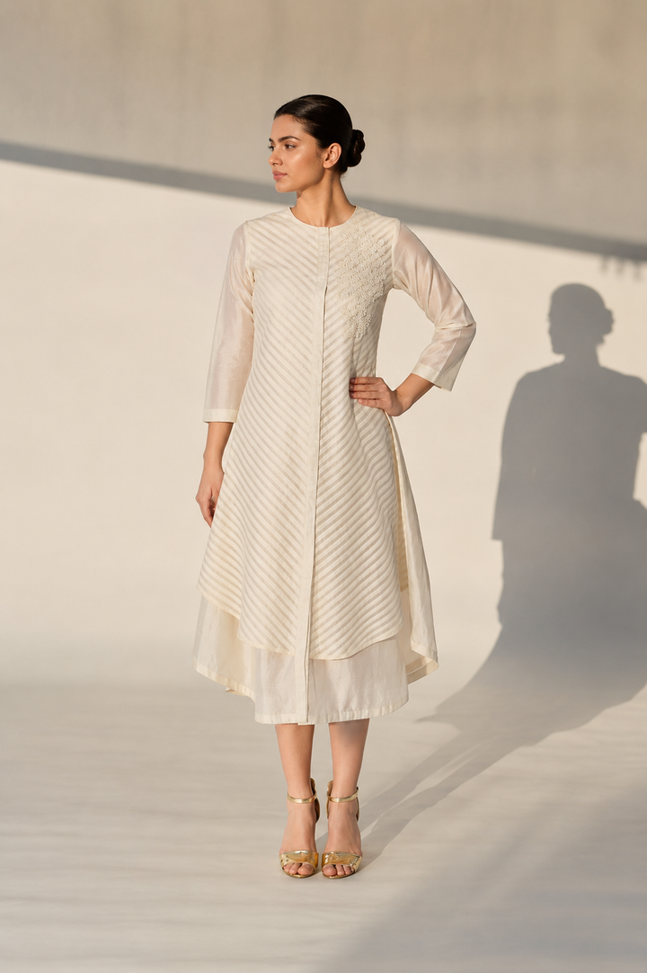 Ivory Front-Opening Kurta