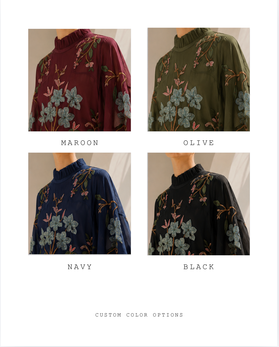 Floral Embroidered Kaftan