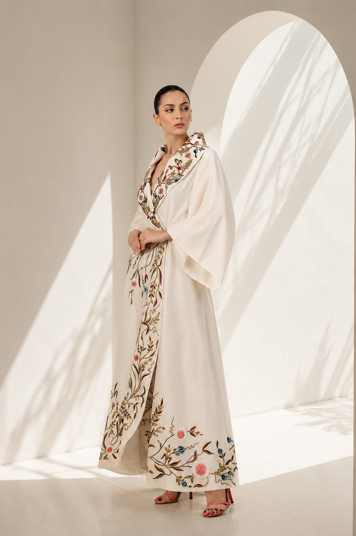 Overlap Embroidered Jacket
