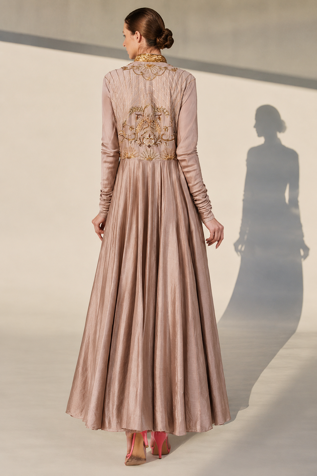Kalidar Embroidered Dress