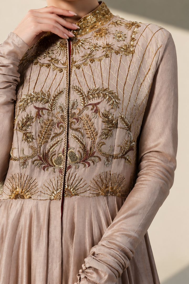 Kalidar Embroidered Dress