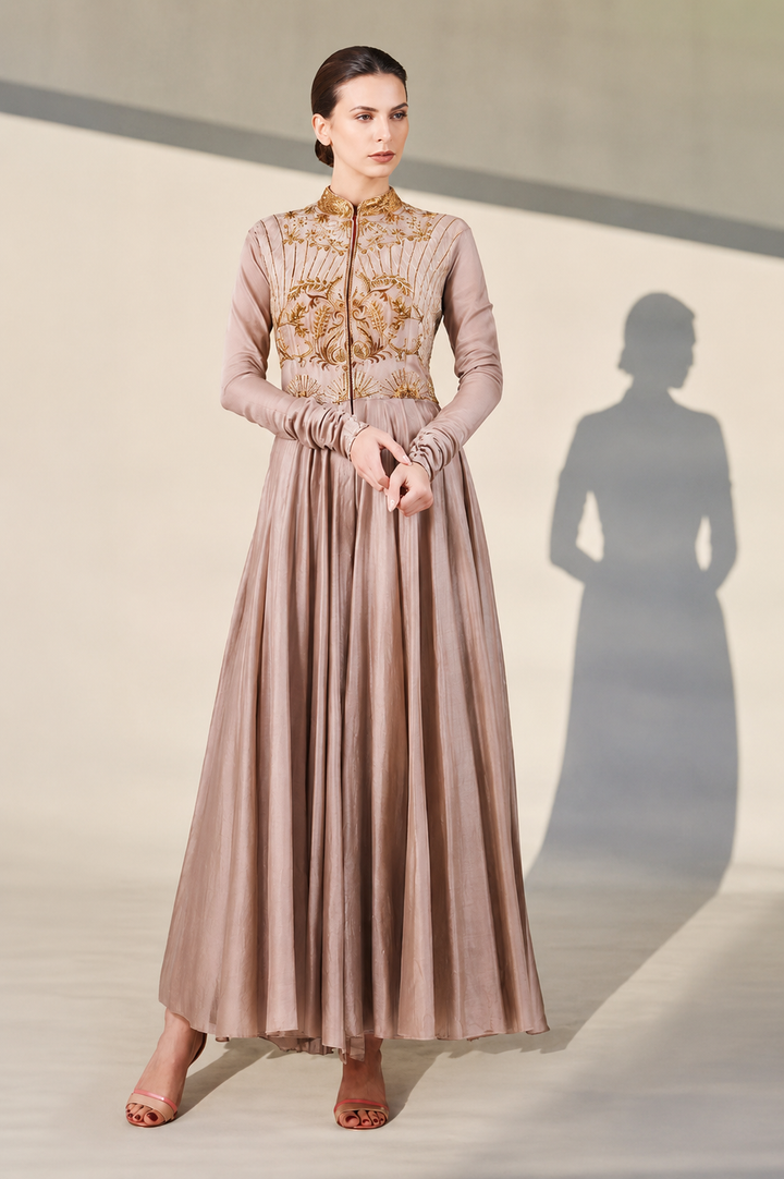 Kalidar Embroidered Dress