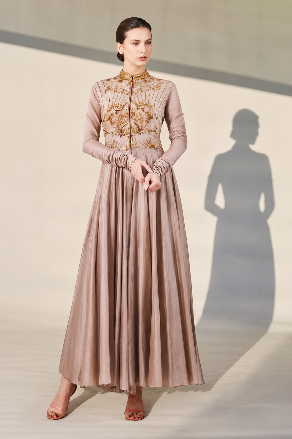 Kalidar Embroidered Dress
