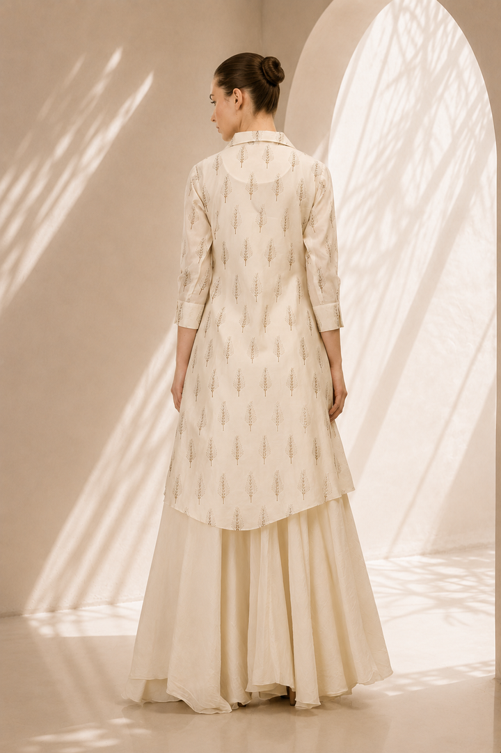 Block Printed Kurta &amp; Slip