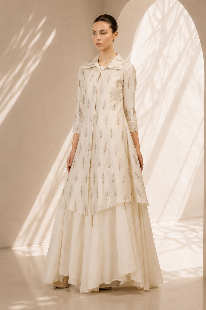 Block Printed Kurta &amp; Slip
