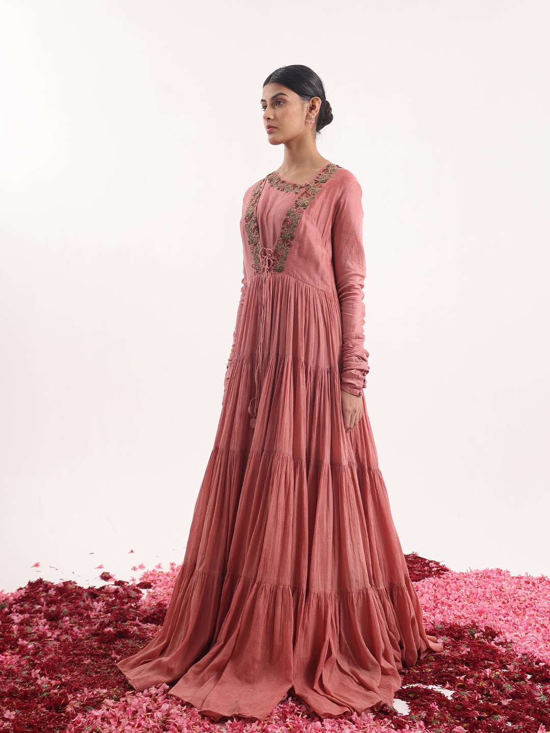 Angrakha adorned intricate front embroidery. - samantchauhan Apparel &amp; Accessories