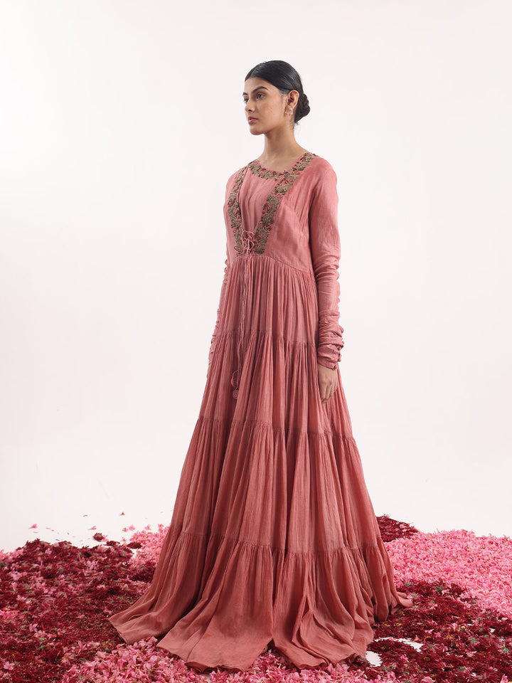 Angrakha adorned intricate front embroidery. - samantchauhan Apparel &amp; Accessories