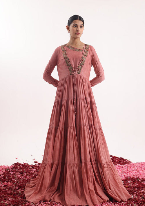 Angrakha adorned intricate front embroidery. - samantchauhan Apparel & Accessories