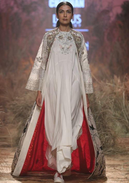 Asymmetric Dress & Long Jacket - samantchauhan