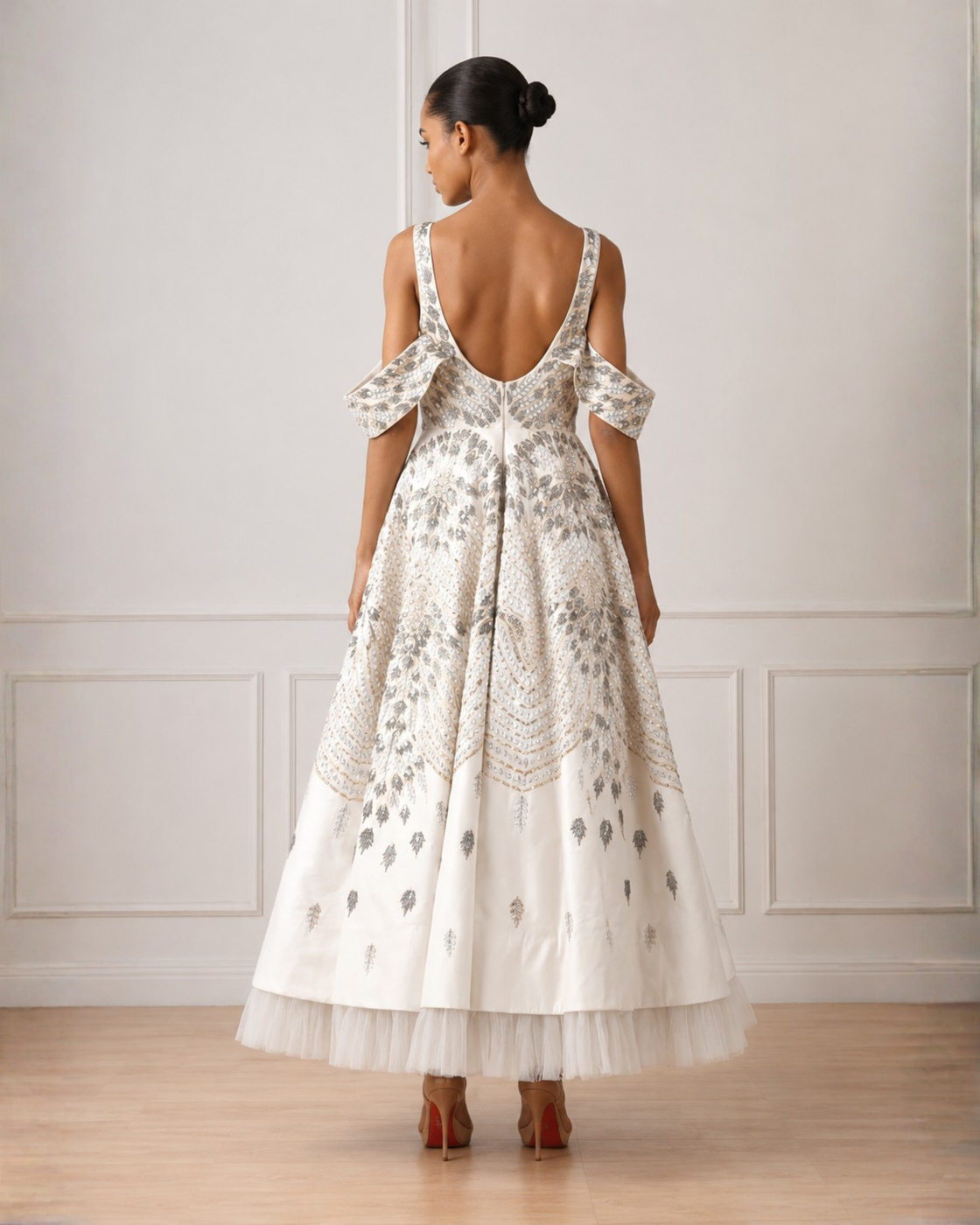 Flap sleeve gown