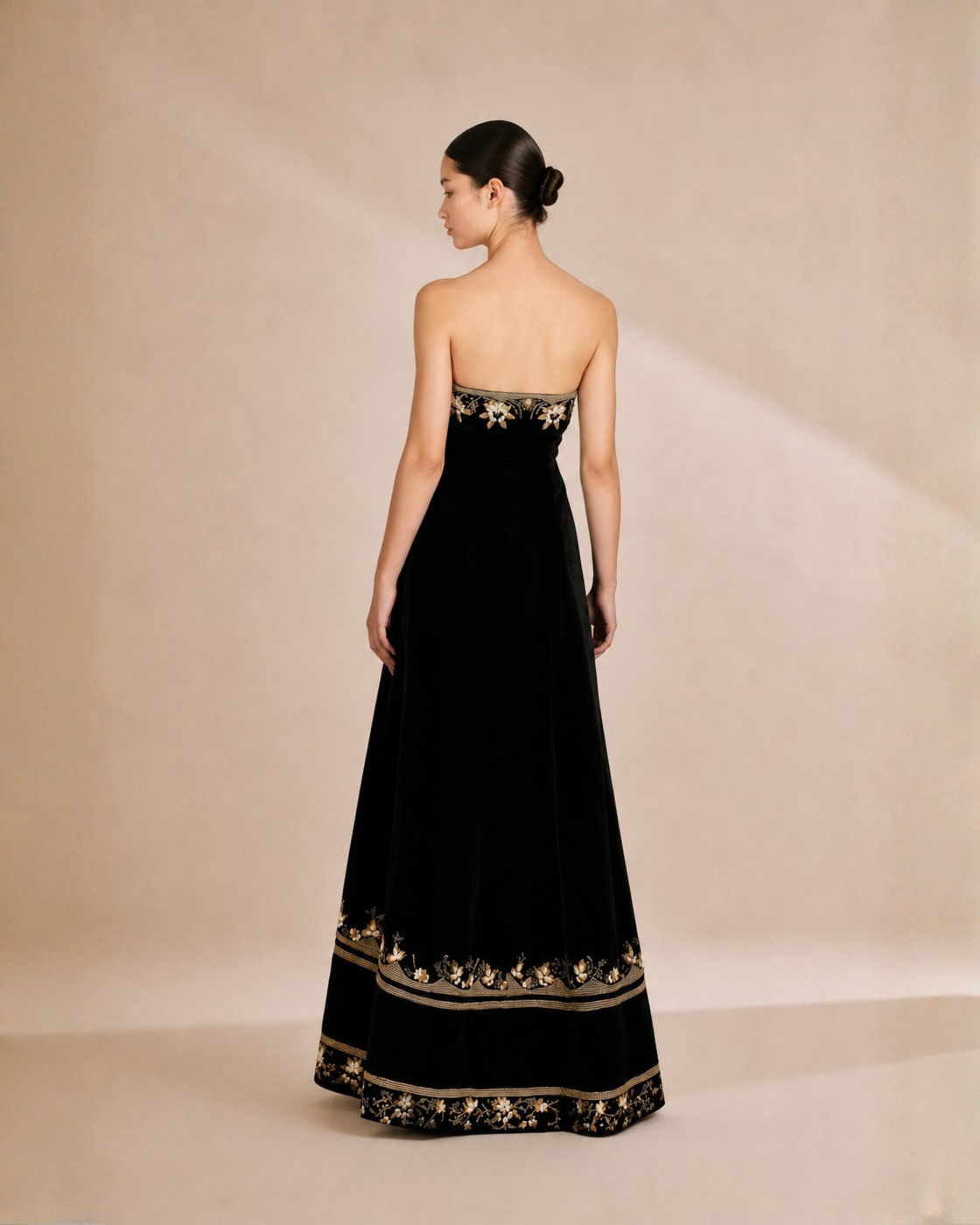 Embroider Bustier Gown