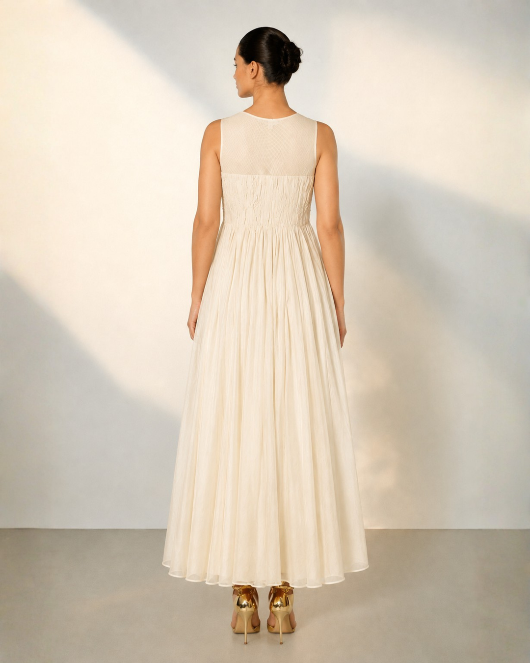 Patch-Work Fit &amp; Flare Dress
